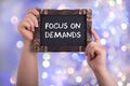 Focus on demands Royalty Free Stock Photo