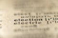 Election word dictionary Royalty Free Stock Photo