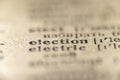 Election word dictionary