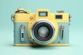 Isolated classic vintage lens technology camera old background retro background photo style equipment film Royalty Free Stock Photo