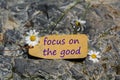Focus on the good label