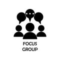 focus group icon. Element of marketing for mobile concept and web apps. Detailed focus group icon can be used for web and mobile. Royalty Free Stock Photo