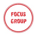 focus group stamp on white Royalty Free Stock Photo