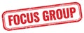 FOCUS GROUP text on red grungy stamp Royalty Free Stock Photo