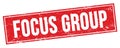 FOCUS GROUP text on red grungy rectangle stamp Royalty Free Stock Photo