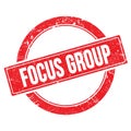 FOCUS GROUP text on red grungy round stamp Royalty Free Stock Photo
