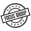 FOCUS GROUP text written on black vintage round stamp Royalty Free Stock Photo