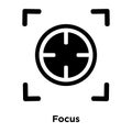 Focus icon vector isolated on white background, logo concept of