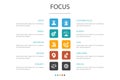 Focus Infographic 10 option template