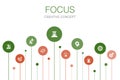 Focus Infographic 10 steps template