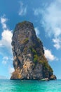 Focus of Limestone cliffs in Poda Island (Koh Poda) in Krabi Thailand.jpg