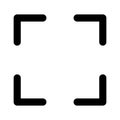 Focus Line Style vector icon which can easily modify or edit Royalty Free Stock Photo