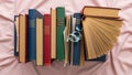 A focus on literature or study. The overall image composition Royalty Free Stock Photo