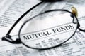 Focus on mutual fund investing Royalty Free Stock Photo