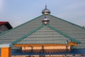 focus photo of shiny iron domes of mosques in Muslim countries of Asia and the Middle East