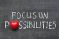 Focus on possibilities