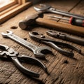 With a focus on practical, everyday tools used for repair or craft Royalty Free Stock Photo