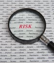Focus on risk: it pays to insure. Royalty Free Stock Photo