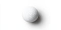 Focus On White Golf Ball Isolated And Shadow, Sport Activity Background Royalty Free Stock Photo