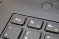 Focused ESC button on a black keyboard Royalty Free Stock Photo