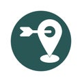 Focused location Isolated Vector icon which can easily modify or edit Royalty Free Stock Photo
