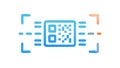 Focused QR Code Target Scan Vector for Precision Data Capture, vector design Generative AI Royalty Free Stock Photo