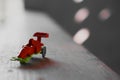 A focused toy car with a blurry background Royalty Free Stock Photo