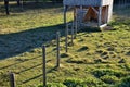 Fodder for big game in game reserve. double hay with possibility of feeding in two enclosures. wooden shelters popular with sheep