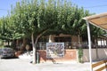 Fodele, september 1th: Restaurant in Fodele village from Crete island of Greece