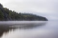 Misty morning in Bon Echo Park in Ontario, Canada Royalty Free Stock Photo