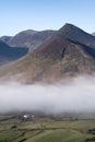 Fog Clearing Over Newlands Valley, Cumbria, UK.