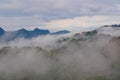 Fog and cloud mountain