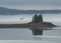 Through the Fog on Cobscook Bay