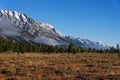 Mist over the Grand Teton range Royalty Free Stock Photo