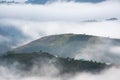 The fog of Dalat plateau lands, Vietnam part 3 Royalty Free Stock Photo