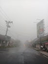 fog during the day in the village of Pupuan, Tabanan, Bali