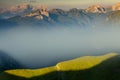 Fog in the dolomites Royalty Free Stock Photo