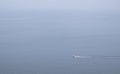 A foggy summer`s day at sea in Sagami Bay Royalty Free Stock Photo