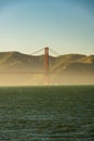 Fog Hangs Low Under The Golden Gate Bridge Royalty Free Stock Photo