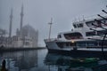 Fog landscape from Ortakoy Istanbul Royalty Free Stock Photo