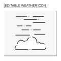 Fog line icon