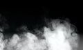 Abstract Fog and mist effect on black background. Smoke texture overlays. Royalty Free Stock Photo