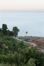 Fog in the morning with mountain at Khao Kho, Thailand Royalty Free Stock Photo