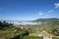 Fog in the morning with mountain at Khao Kho, Thailand Royalty Free Stock Photo