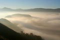 Fog in mountains