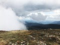 Fog in mountains Royalty Free Stock Photo