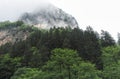 Panagia Sumela Monastery and misty mountains, Trabzon, Turkey