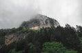 Panagia Sumela Monastery and misty mountains, Trabzon, Turkey