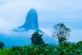 Fog with mountains