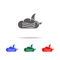 Fog night icon. Elements of weather in multi colored icons. Premium quality graphic design icon. Simple icon for websites, web des Royalty Free Stock Photo